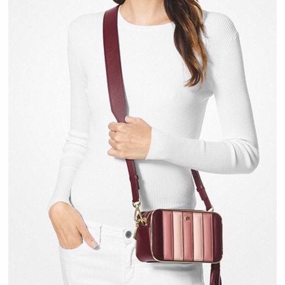 NWT / Michael Kors Small Quilted TriColor Cam Bag - Picture 2 of 6